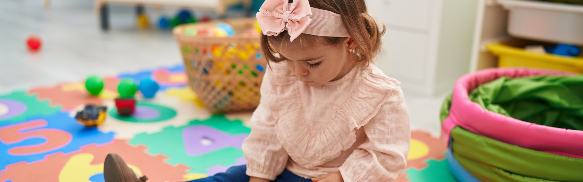 toddler playing